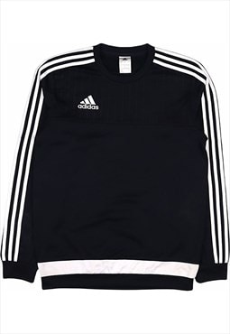 Adidas 90's Spellout Crewneck Sweatshirt Small Black