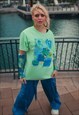 MINT Y2K RAVER GRAPHIC PRINT T-SHIRT