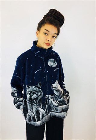 WOLF SOFT TEDDY BEAR FLEECE JACKET