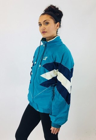 VINTAGE FESTIVAL 80S TENNIS RAVE WINDBREAKER JACKET