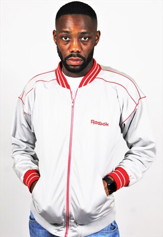 RETRO / 90'S / REEBOK / SILVER FESTIVAL BOMBER JACKET