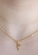 MEEM - M ARABIC INITIAL NECKLACE - 18K GOLD PLATED