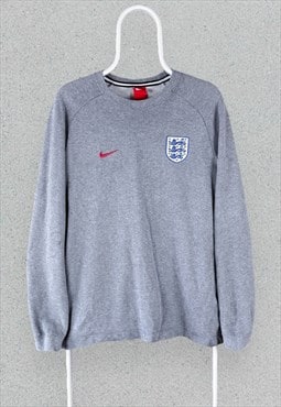 Nike England Grey Sweatshirt Training Mens Size Large