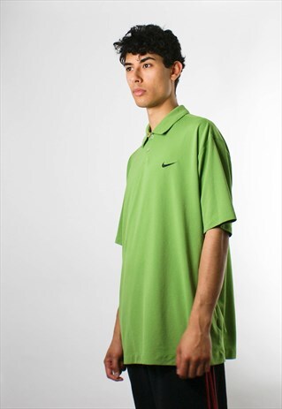 VINTAGE NIKE EMBROIDERED T-SHIRT SPORTS T, COLLAR