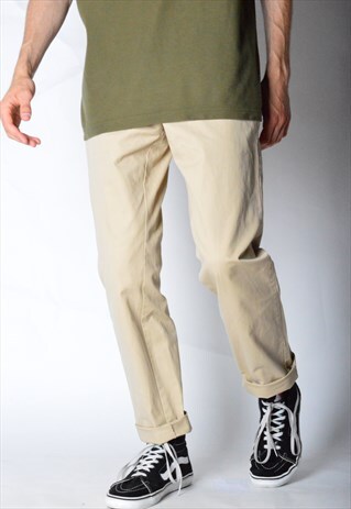 BEIGE TOMMY HILFIGER CHINOS PANTS
