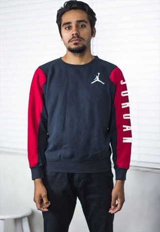 VINTAGE NIKE AIR JORDAN SWEATSHIRT JUMPER LOGO 90S XL 13.9