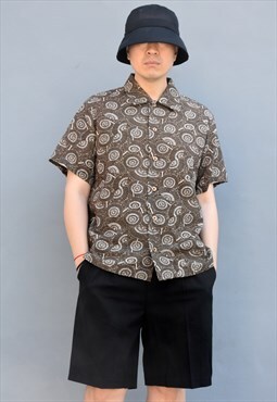 Vintage Japanese Patterned Shirt