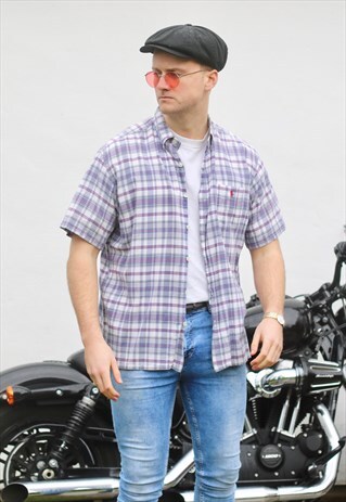 RALPH LAUREN USA PLAID CHECK SHORT SLEEVE SHIRT