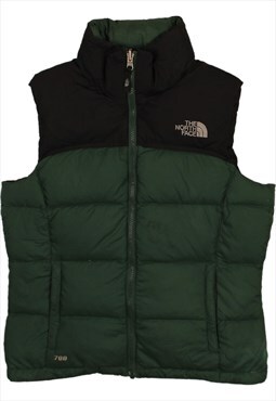 Vintage 90's The North Face Gilet Puffer 550 Nuptse Green