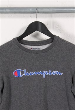 Vintage Champion Sweatshirt in Grey Pullover Jumper XS