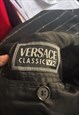 VINTAGE VERSACE 90S WOOL JACKET COAT STRIPED UNISEX