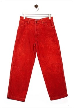 Vintgae Old Navy  Corduroy Pants Workwear Look Red
