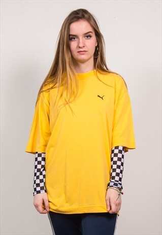 PUMA VINTAGE 90'S YELLOW T-SHIRT