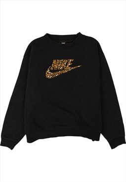 Vintage 90's Nike Sweatshirt Spellout Center Middle Swoosh