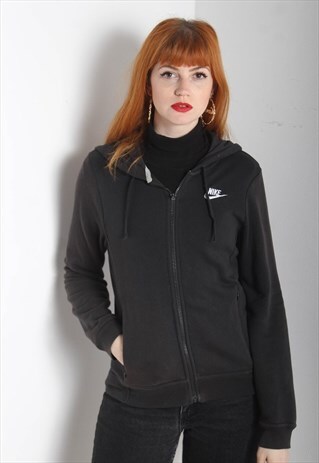 VINTAGE NIKE ZIP UP HOODIE BLACK