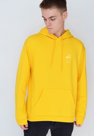 YELLOW FRESH AS F-CK (WHITE) HOODIE