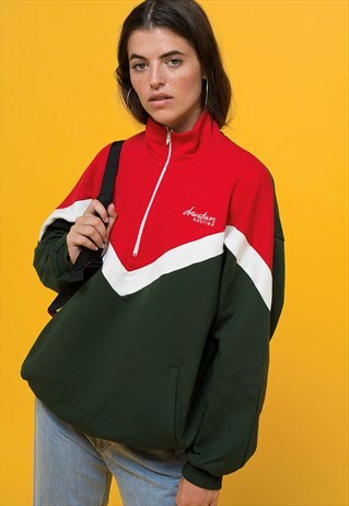 DOWNTOWN RED/GREEN SWEATSHIRT