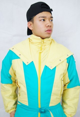 CRAZY PRINT SKI SUIT/JUMPSUIT (1990'S)