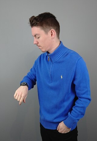 VINTAGE POLO RALPH LAUREN QUARTER ZIP JUMPER
