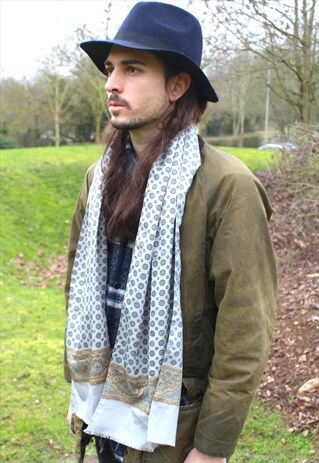 VINTAGE 70S MOD PAISLEY SCARF - SAMMY - INDIE
