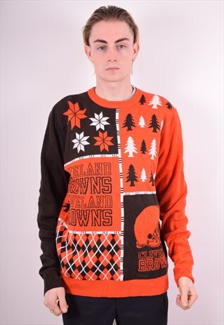 NFL MENS VINTAGE JUMPER SWEATER XL MULTI 90S