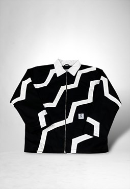 Vintage SSR Black & White ZigZag Jacket