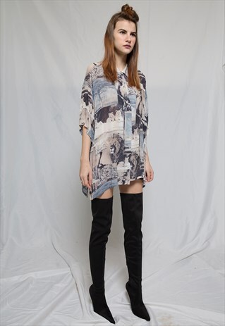 LIONESS DUSTY GREY SHIRT