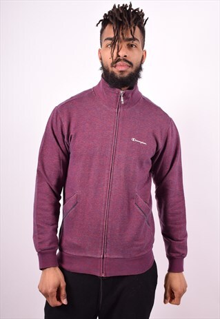 CHAMPION MENS VINTAGE TRACKSUIT TOP JACKET MEDIUM MULTI 90'S