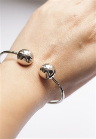 DOUBLE SILVER BALL BRACELET
