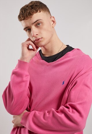 VINTAGE RALPH LAUREN V-NECK JUMPER