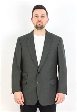 Modena Men Blazer Plaid Wool Jacket EU 54 Suit VTG Coat XL