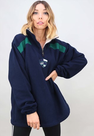 VINTAGE 90S OVERSIZED 1/4 ZIP FLEECE