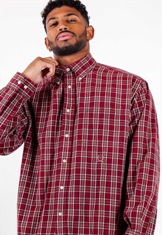 VINTAGE TOMMY HILFIGER CHECKERED SHIRT S1324