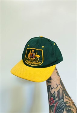 Vintage 90s Australia Snapback Embroidered Hat Cap