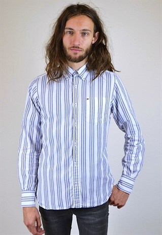VINTAGE 90'S TOMMY HILFIGER STRIPED SHIRT