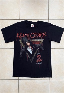 Vintage Y2K Alice Cooper black graphic T-shirt small 