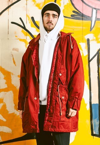 VINTAGE 90S HOODED PARKA JACKET