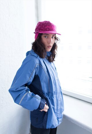 VINTAGE 80'S BLUE HOODED JACKET