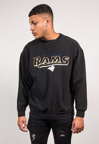 REEBOK VINTAGE SWEATSHIRT ST LOUIS RAMS NFL