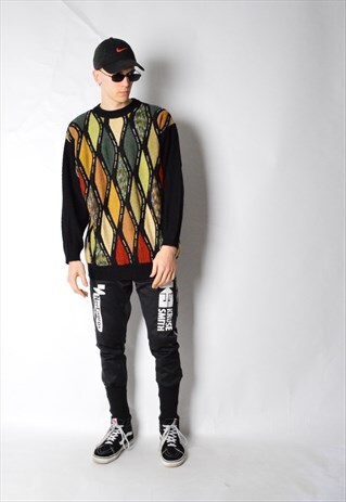 VINTAGE 90S COLOURFUL KNIT JUMPER