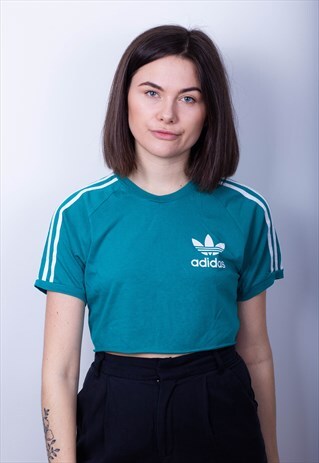 ADIDAS CROP TEE TURQUOISE