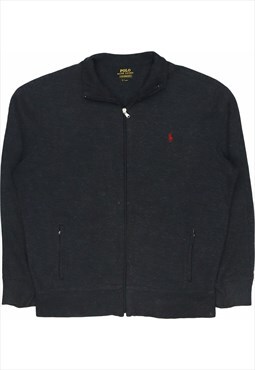 Ralph Lauren polo 90's Jumper Zip Up Fleece Large Grey