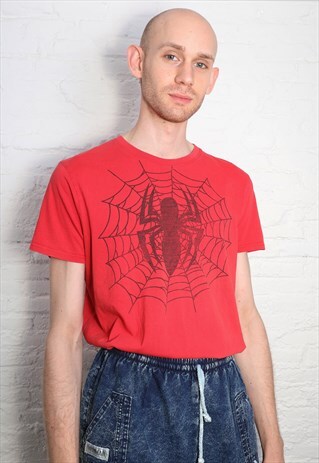 VINTAGE SPIDERMAN RED T-SHIRT