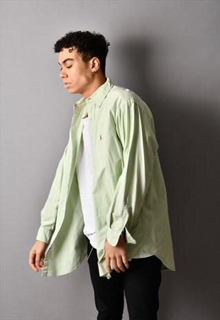 GREEN RALPH LAUREN SHIRT RL9056