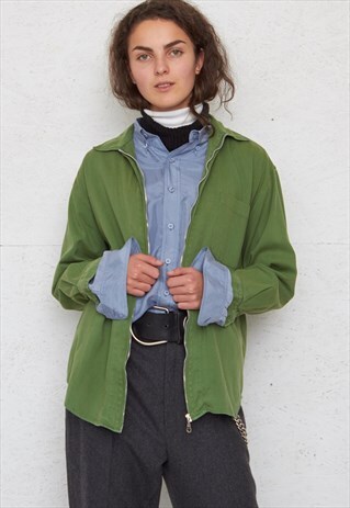 VINTAGE GREEN NAVIN SPORT LONG SLEEVE SHIRT