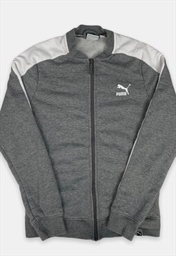 Vintage Puma grey track jacket