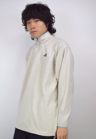 VINTAGE 90S ADIDAS CREAM FLEECE