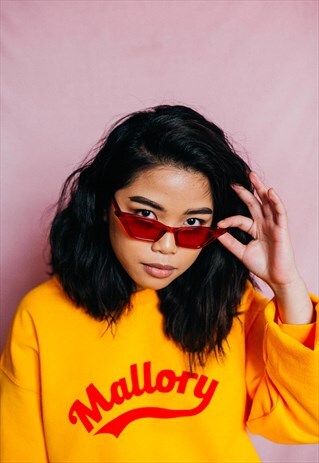 RED CAT EYE SUNNIES