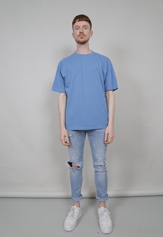 VINTAGE 90'S LACOSTE CORNFLOWER BLUE T-SHIRT