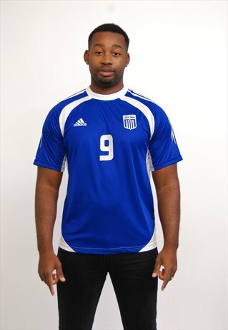GREECE HOME FOOTBALL SHIRT 9 CHARISTEAS